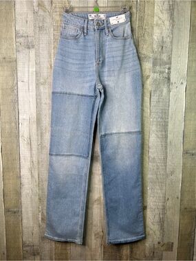 Hollister Size 00R W23 L31 Curvy Ultra High Rise Dad Jeans Vintage Stretch
